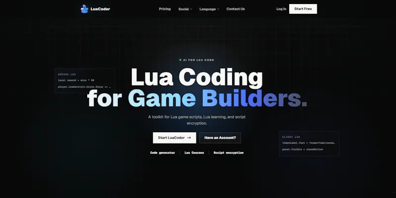 LuaCoder screenshot 1