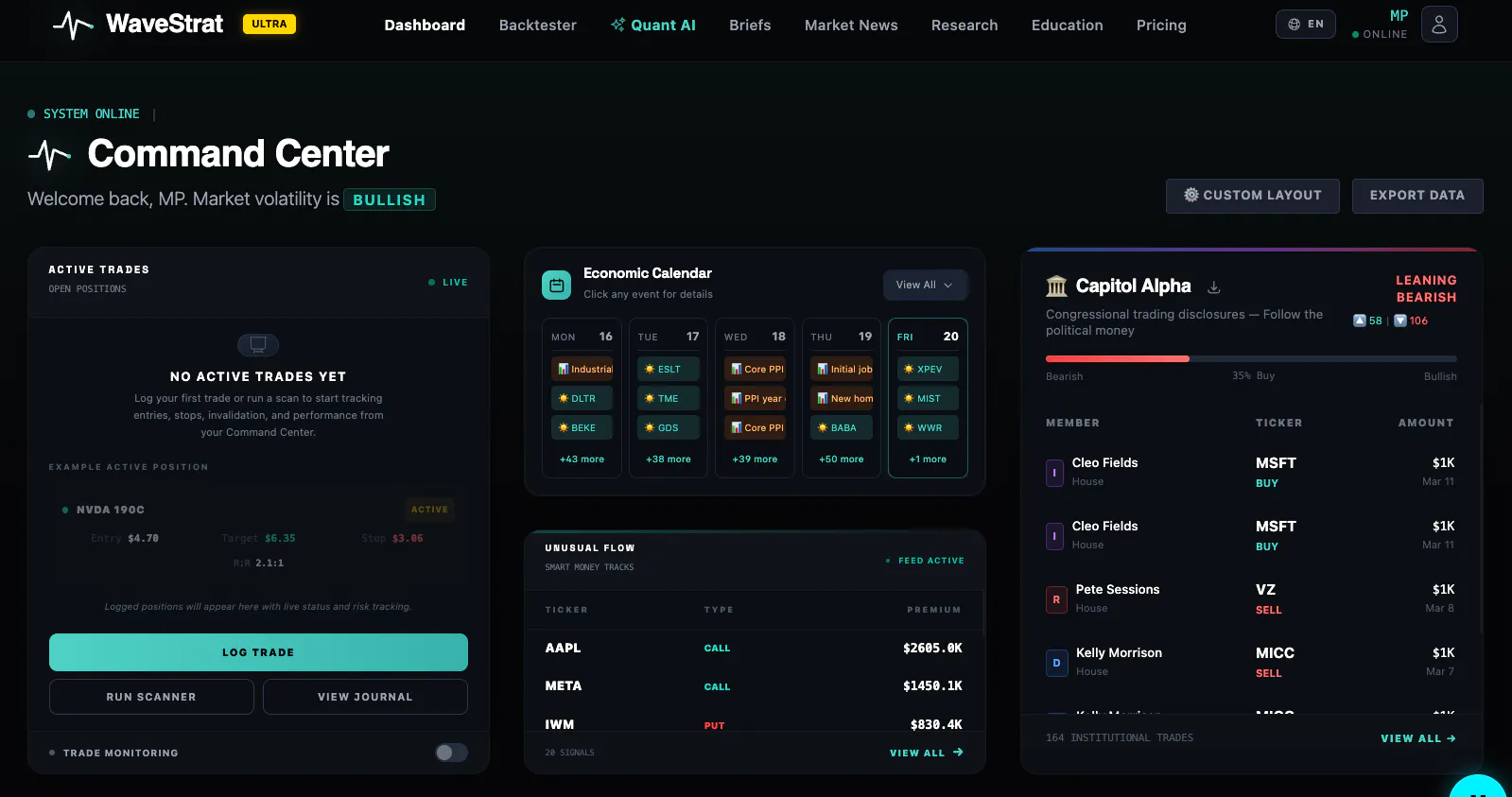 WaveStrat 제품 배너