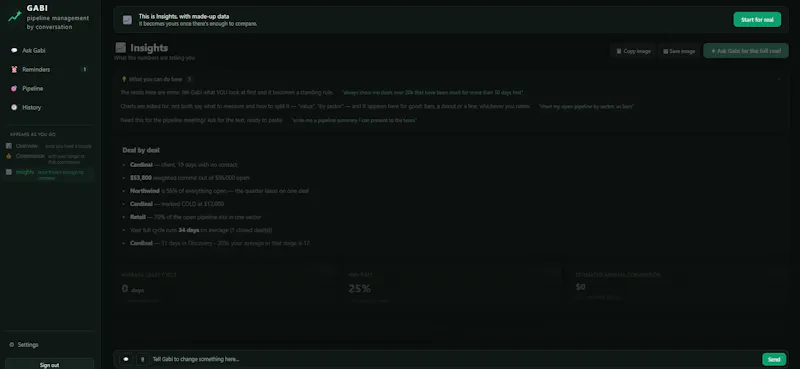 Gabi screenshot 1