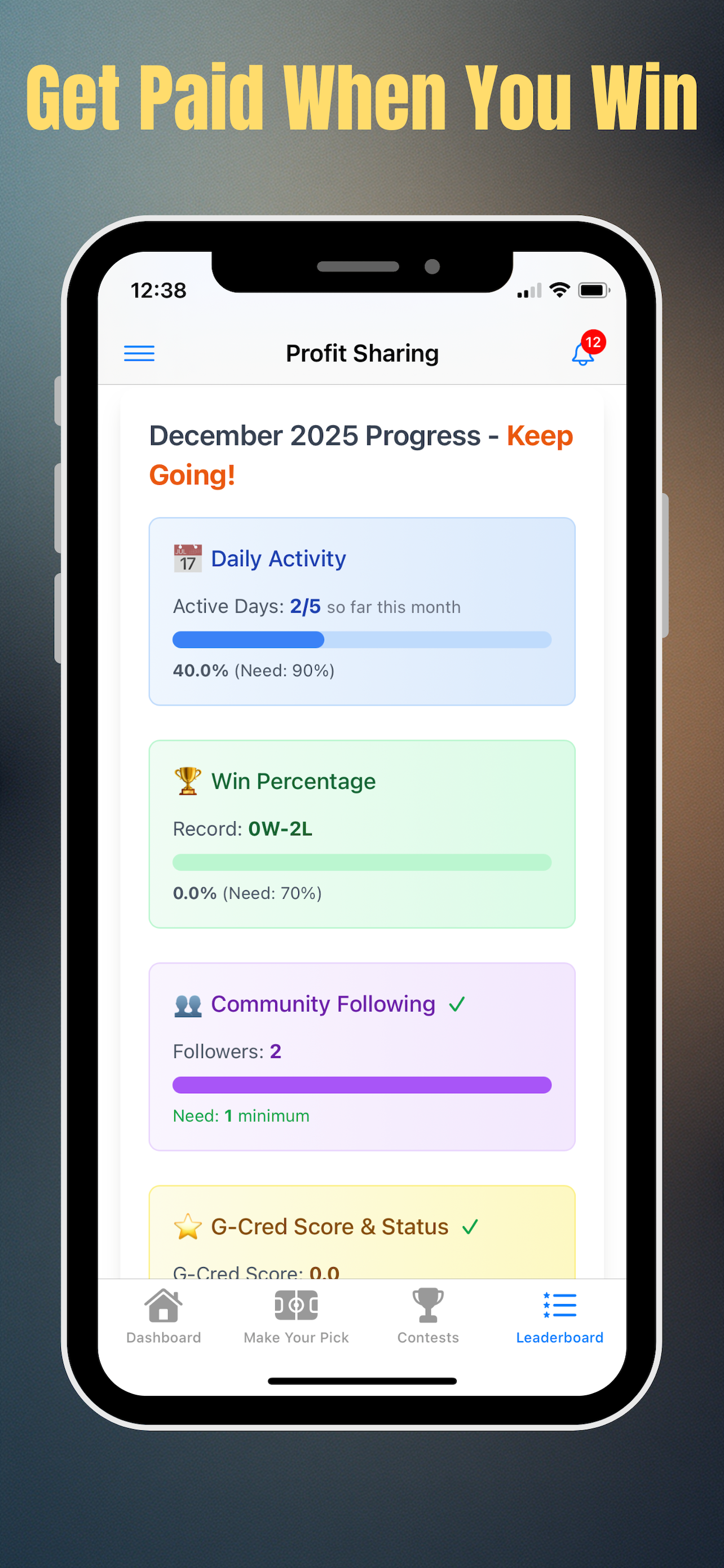 G-CRED - Screenshot 5 showing product features and functionality