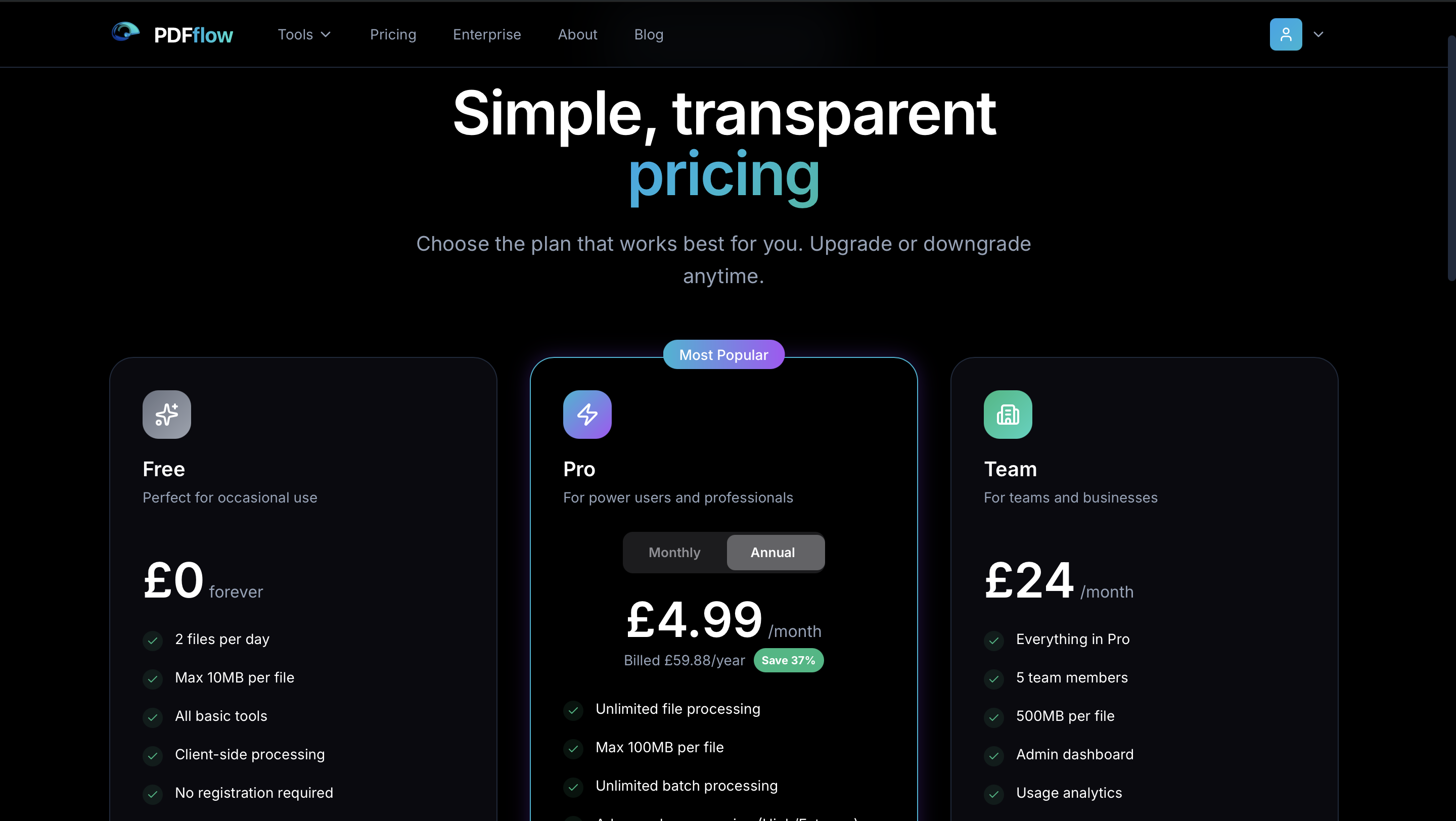 PDFflow - Screenshot 5 showing product features and functionality