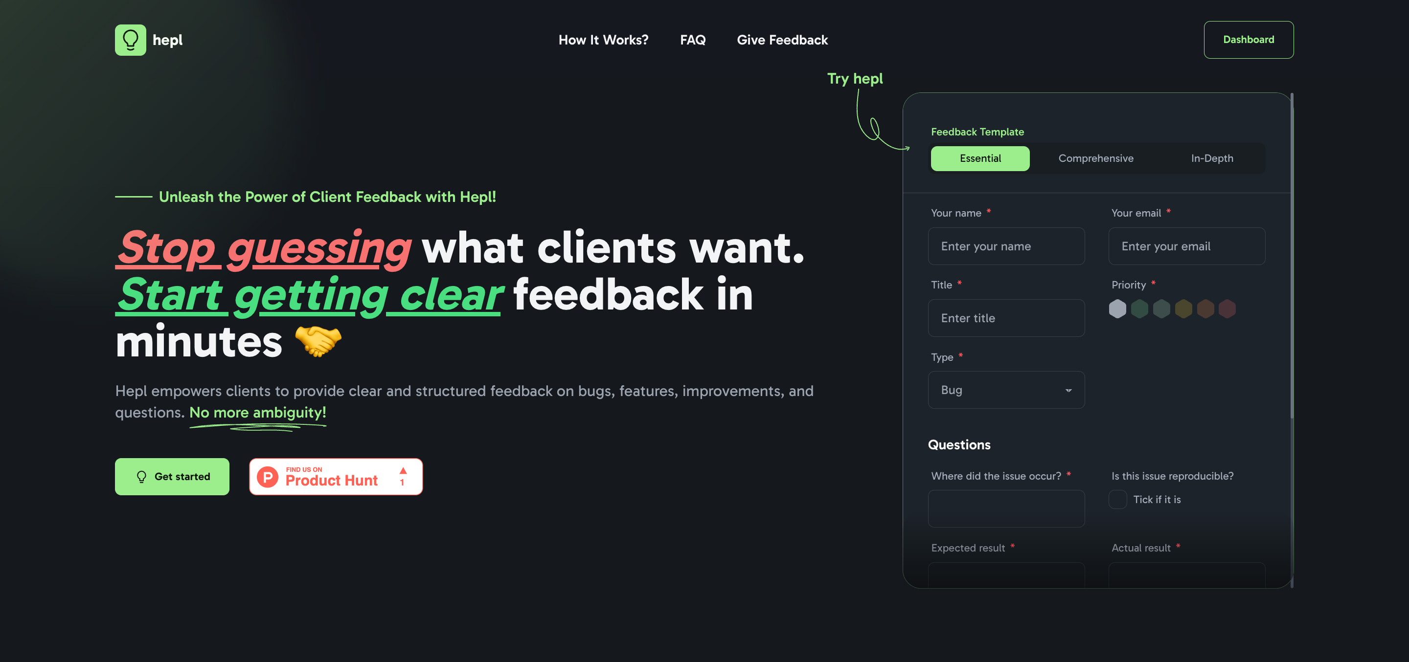 startuptile Hepl-Ditch messy client feedback track everything clearly