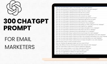 300 ChatGPT Prompt For Email Marketers gallery image