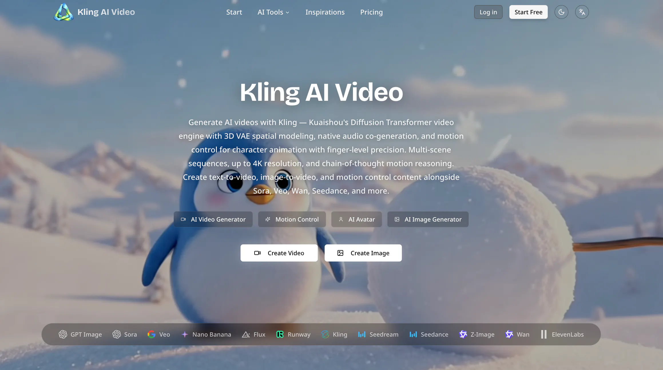 Kling AI Video Generator のプロダクトバナー