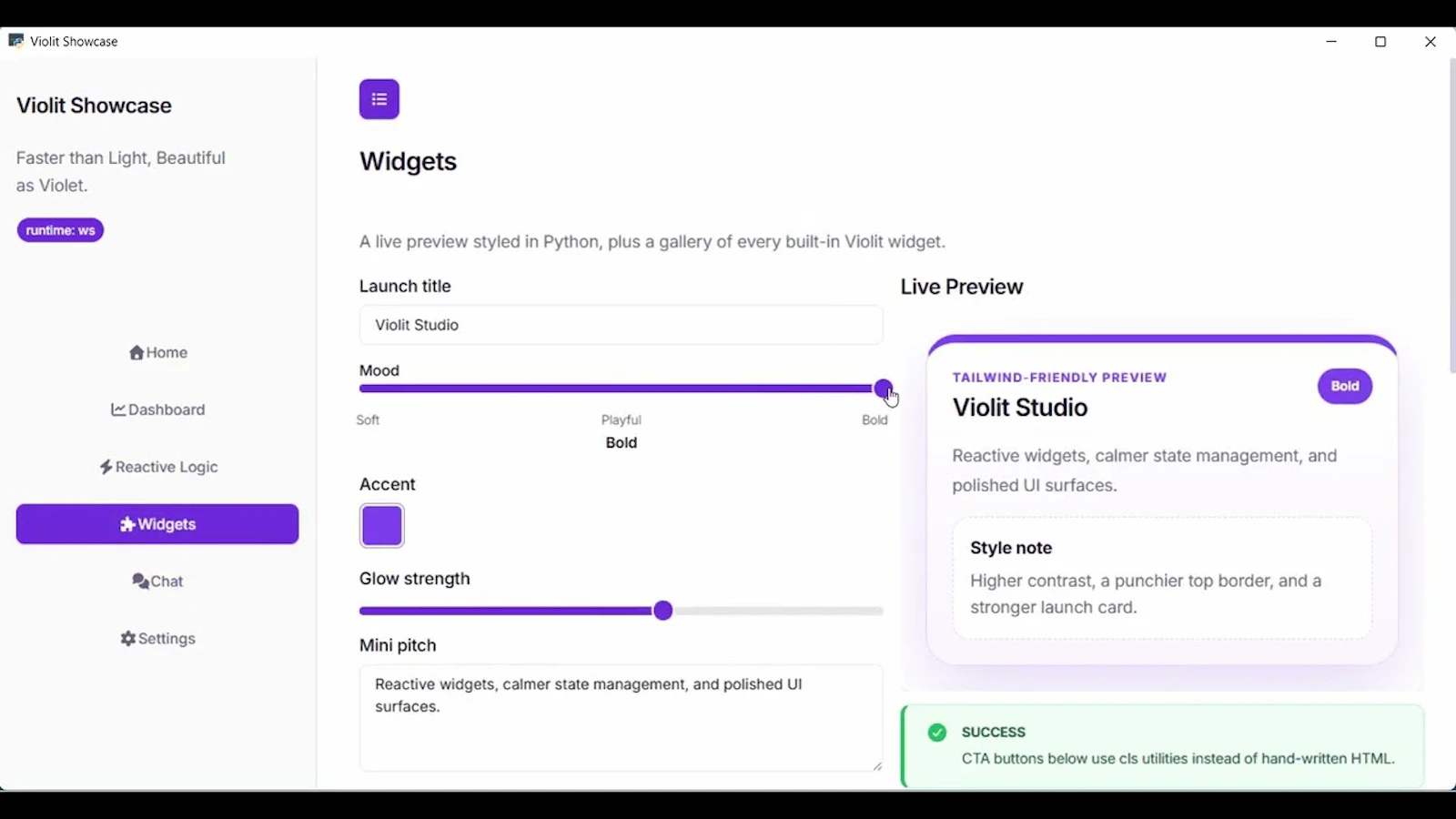 Violit screenshot 1 (video preview)