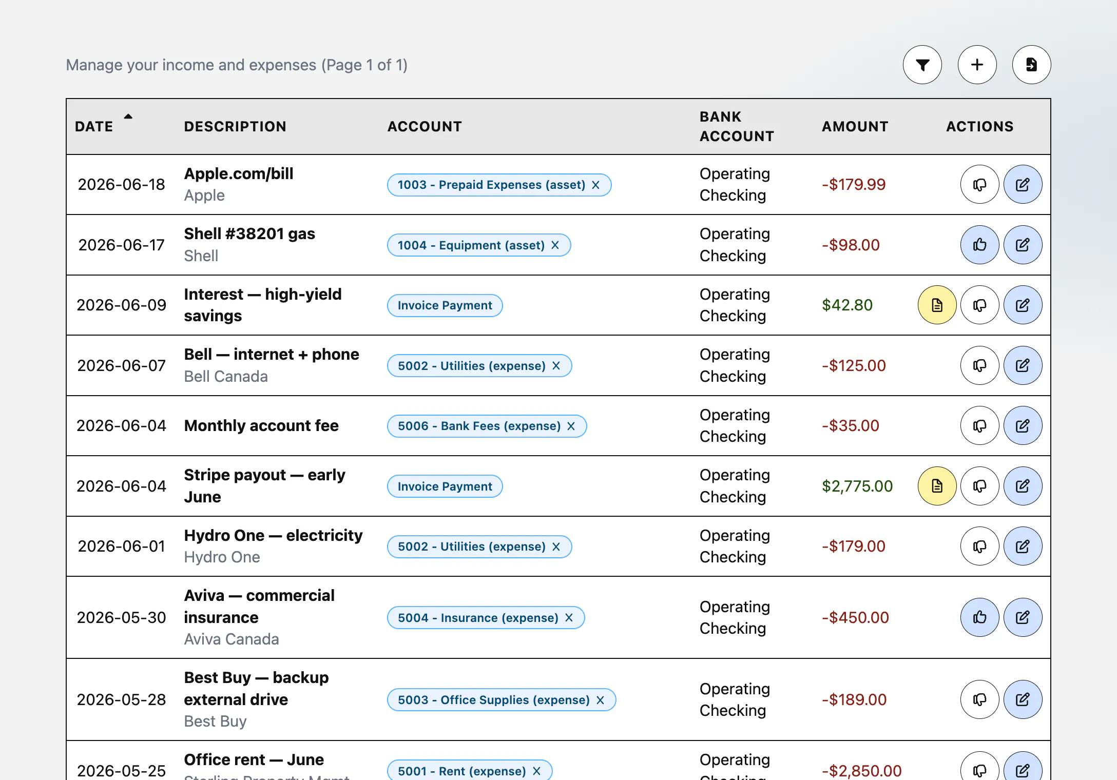 Bookkeeping with BYO AI — HelloLedger screenshot 2