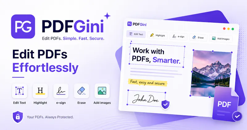 PdfGini — Simple PDF Editor & Converter screenshot 2