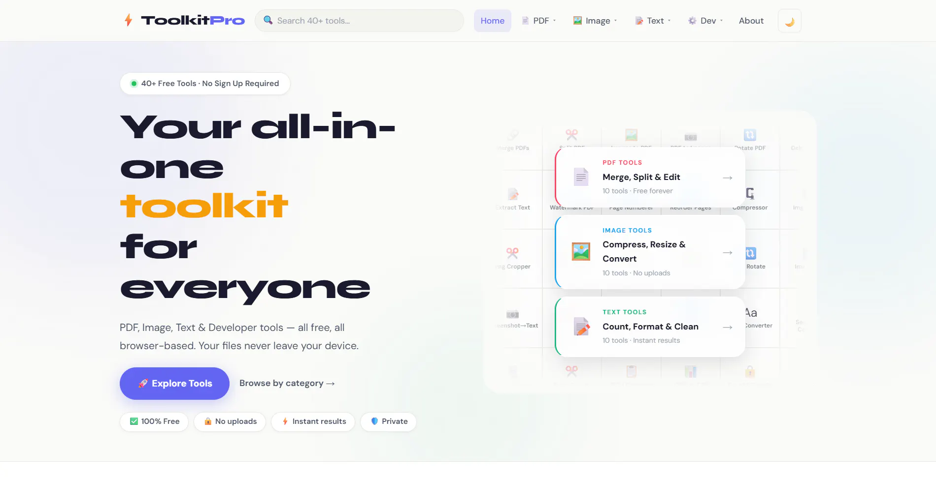 Toolkit Pro 제품 배너