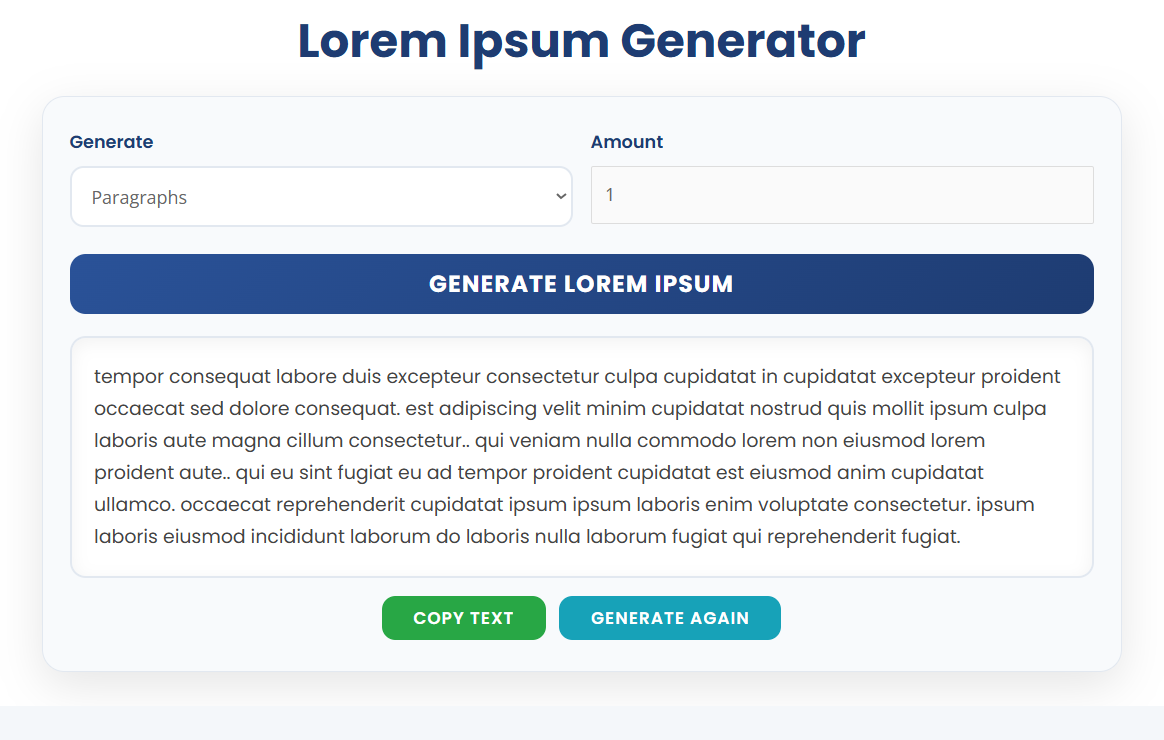 Lorem Ipsum Generator gallery image