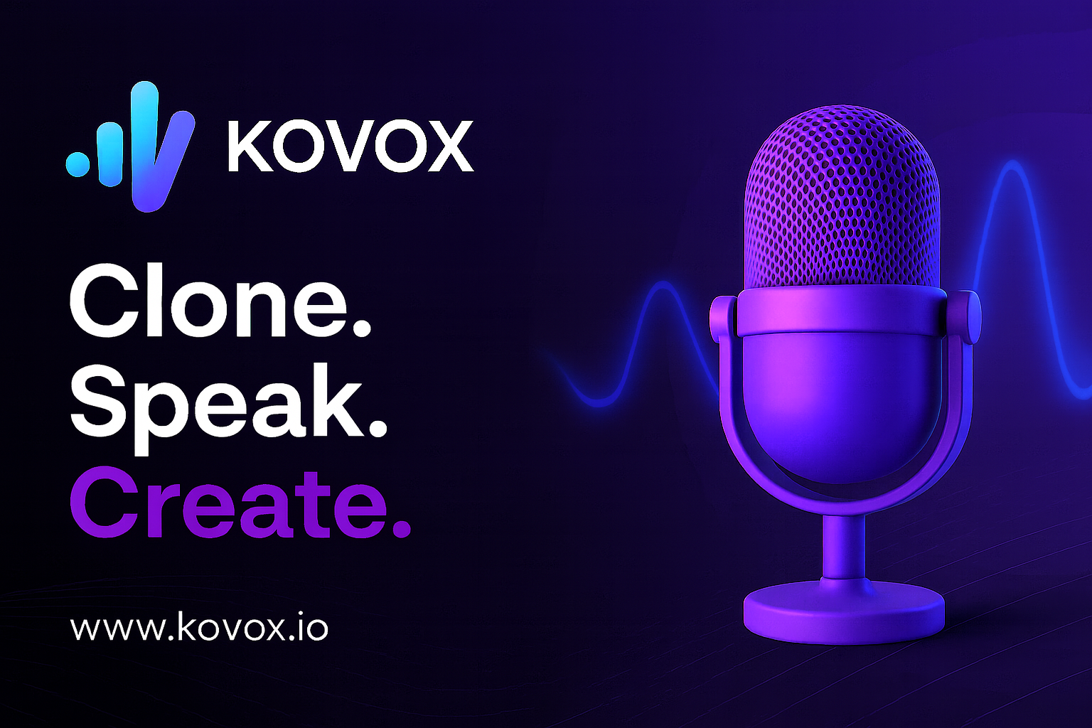 Kovox - Voci di intelligenza artificiale ultra-realistiche per creatori e marchi media 5