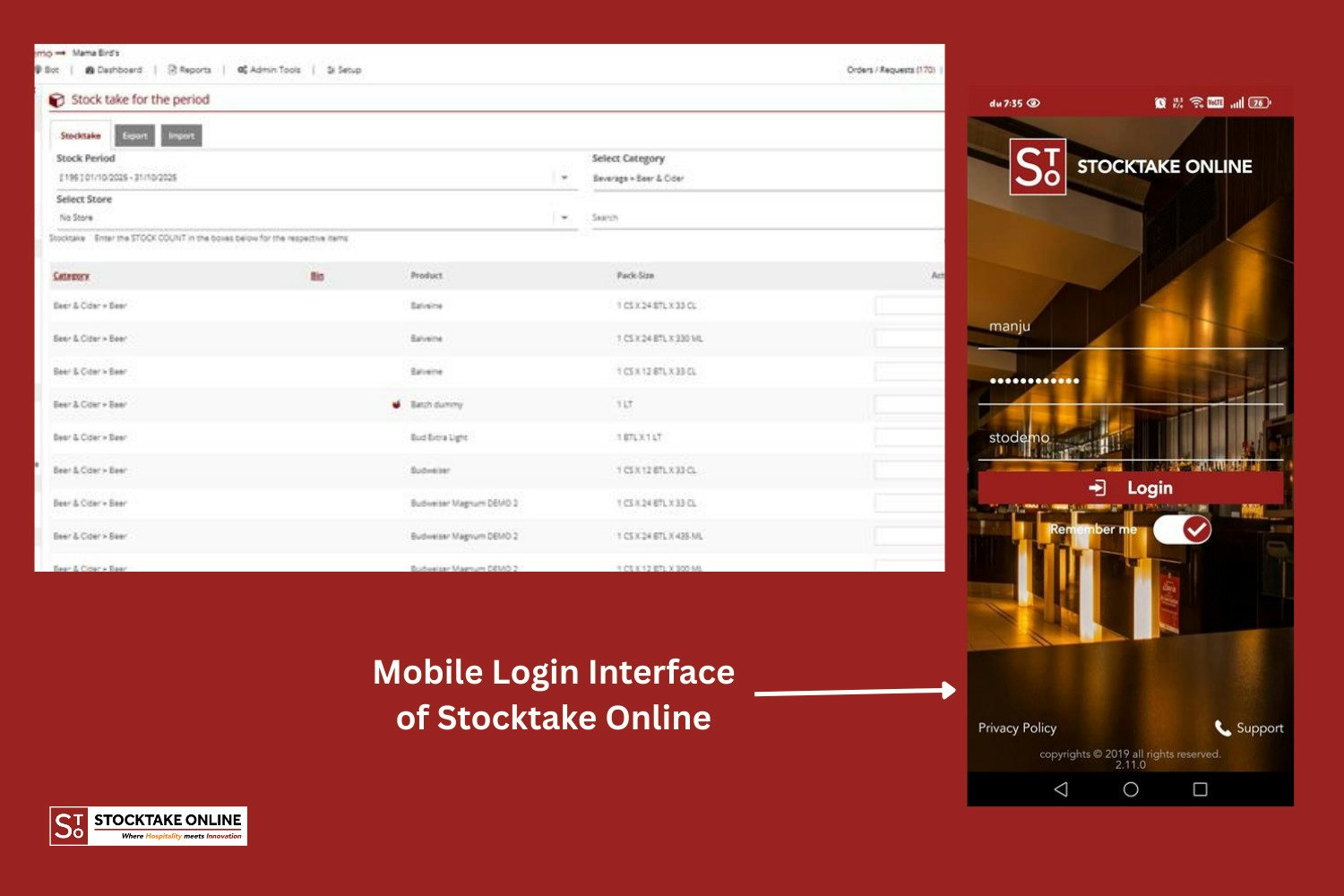 StockTake Online - Screenshot 5 showing product features and functionality