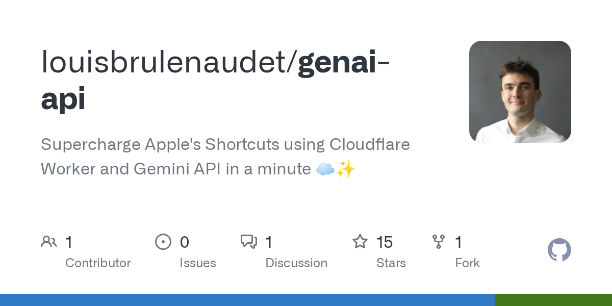 API GENAI per scorciatoie di mele - Sottharge Charch di Apple Using CloudFlare e Gemini media 3