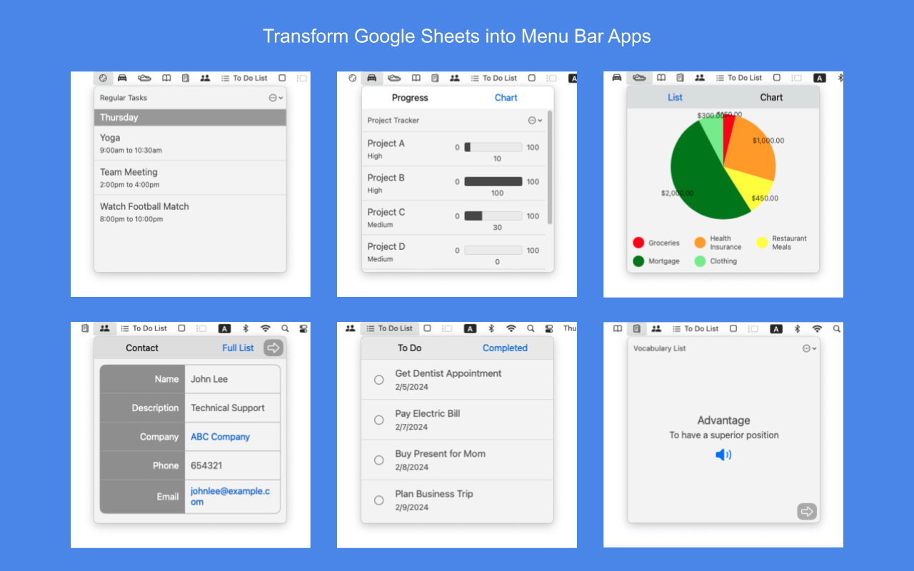 Media Menubargrid - Ubah Lembaran Google ke Aplikasi Bar Menu Mac 3