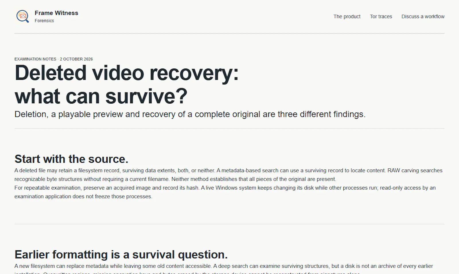 Frame Witness screenshot 4