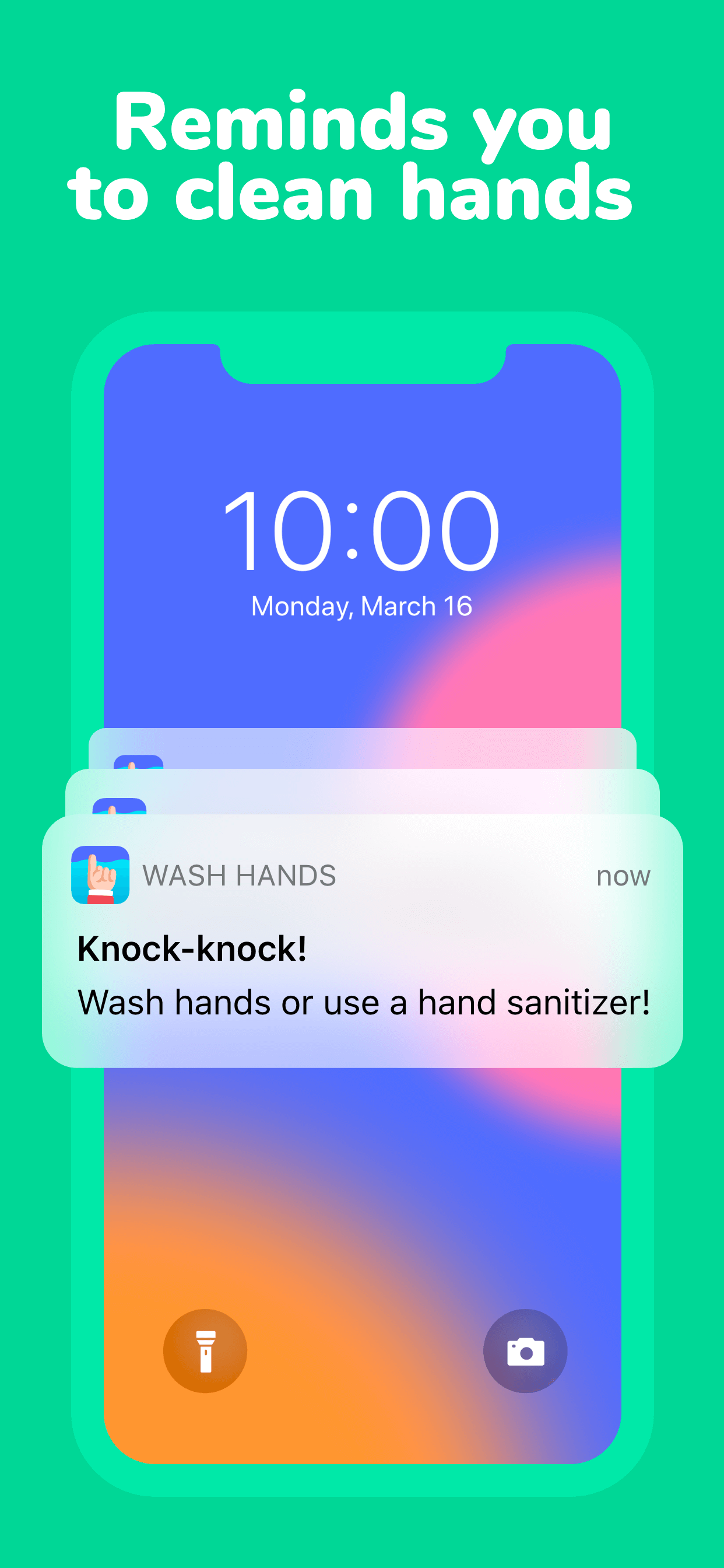 Wash Hands reminder tracker gallery image