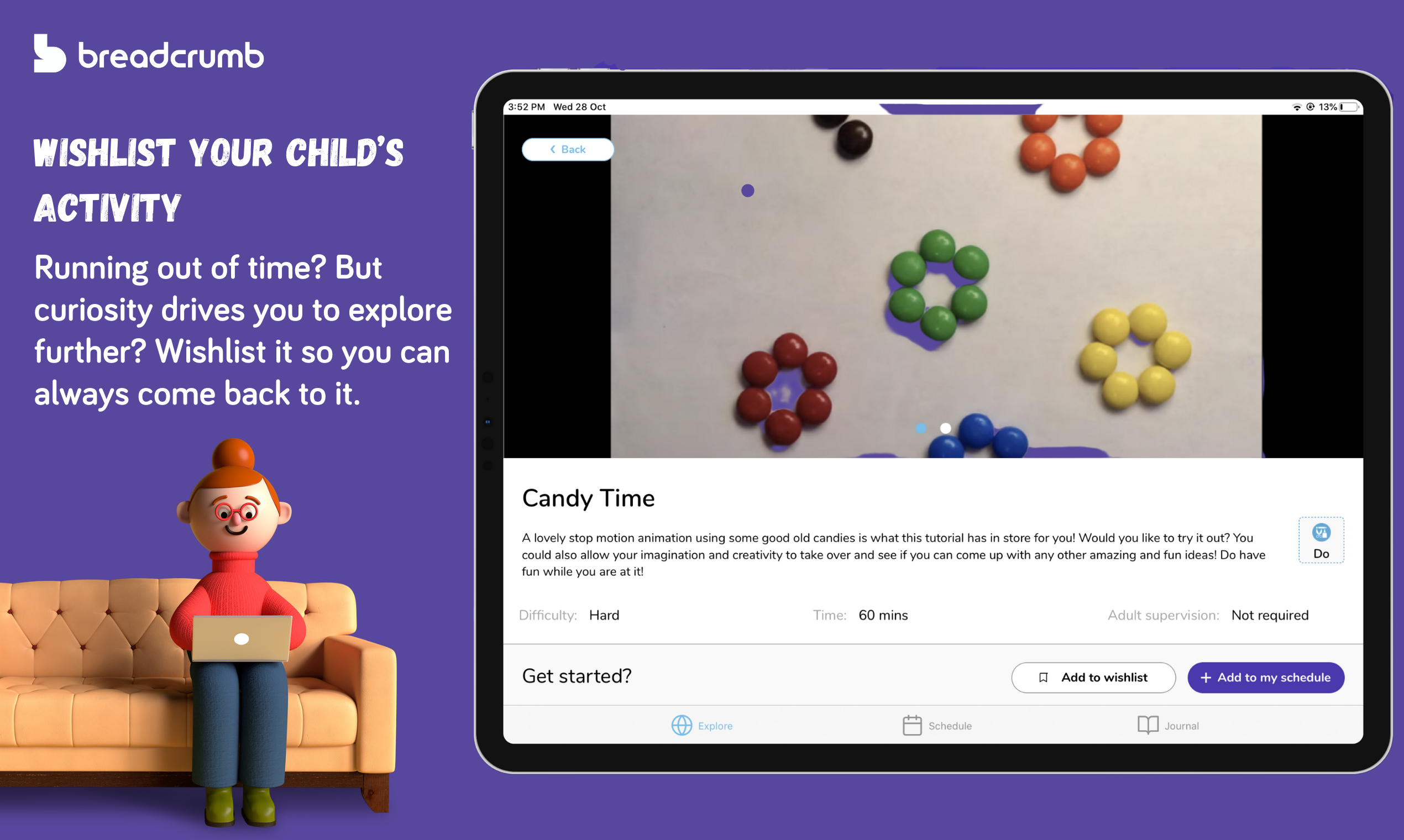 Breadcrumb Enabling children to explore and learn on their own