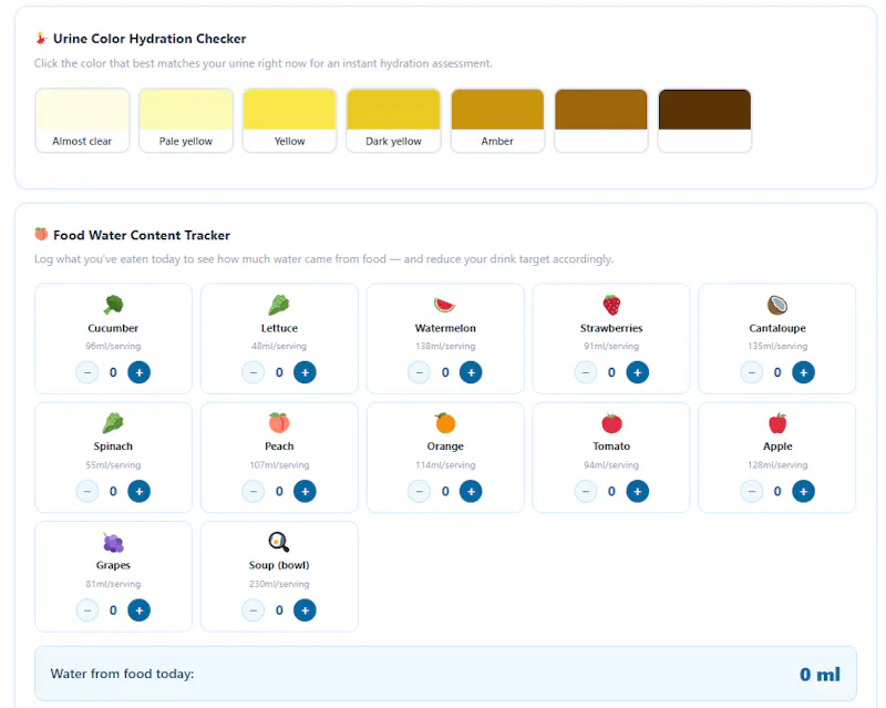 Calcxi - Water Intake Calculator screenshot 3