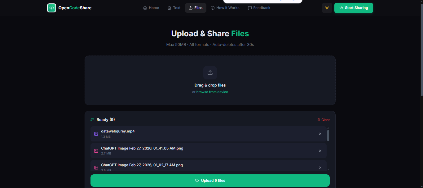 OpenCodeShare gallery image