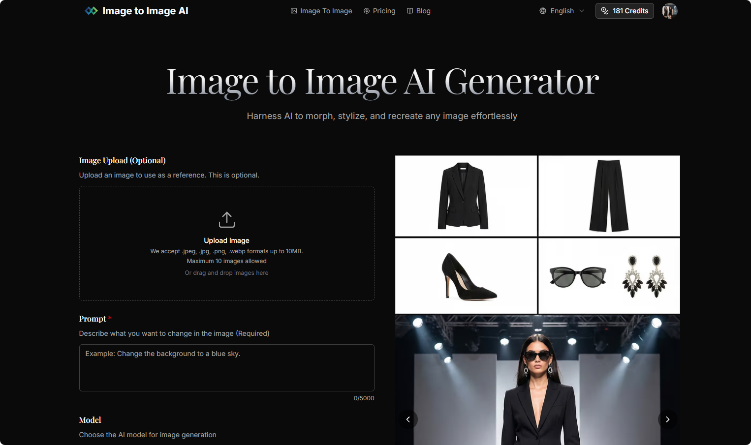 Image to Image AI - Screenshot 3 showing product features and functionality