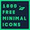 1800 Free Minimal Icons for Designers & Developers