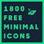 1800 Free Minimal Icons for Designers & Developers