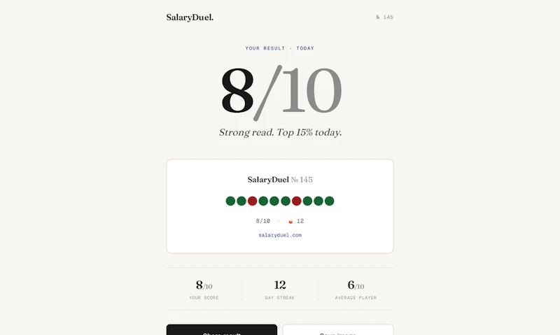 SalaryDuel · Game screenshot 4