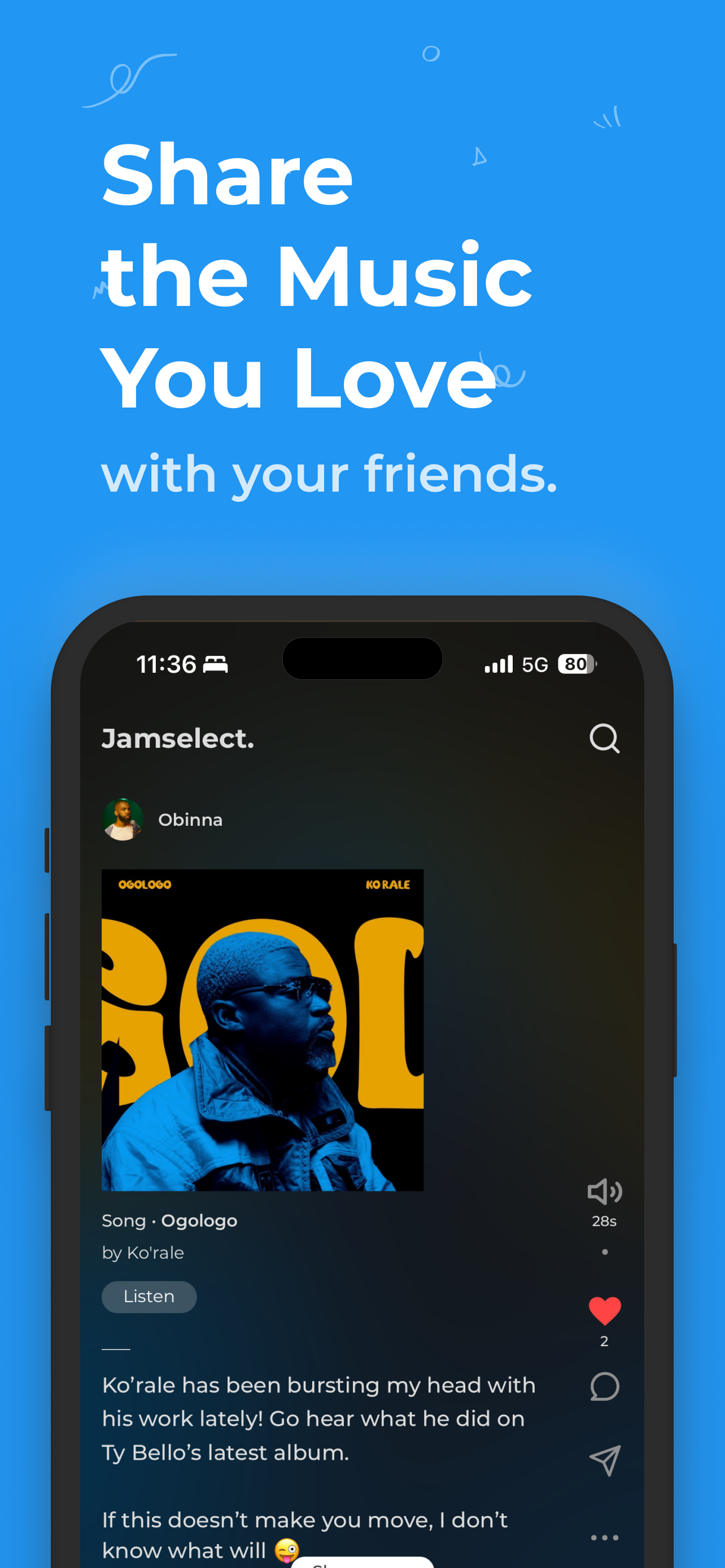 Jamón - La forma más fácil de compartir la música que amas con amigas. media 1