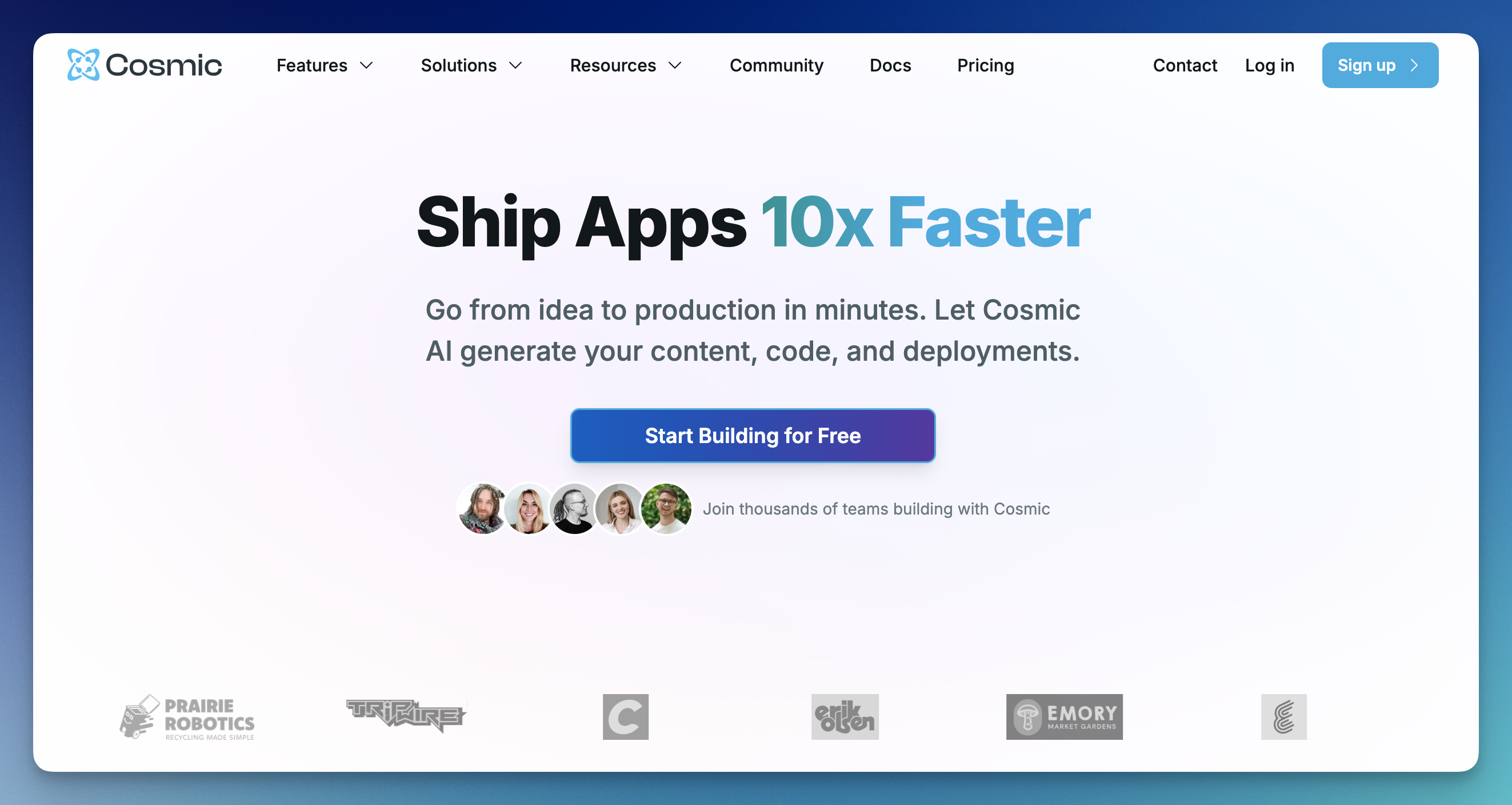 Cosmic gallery image