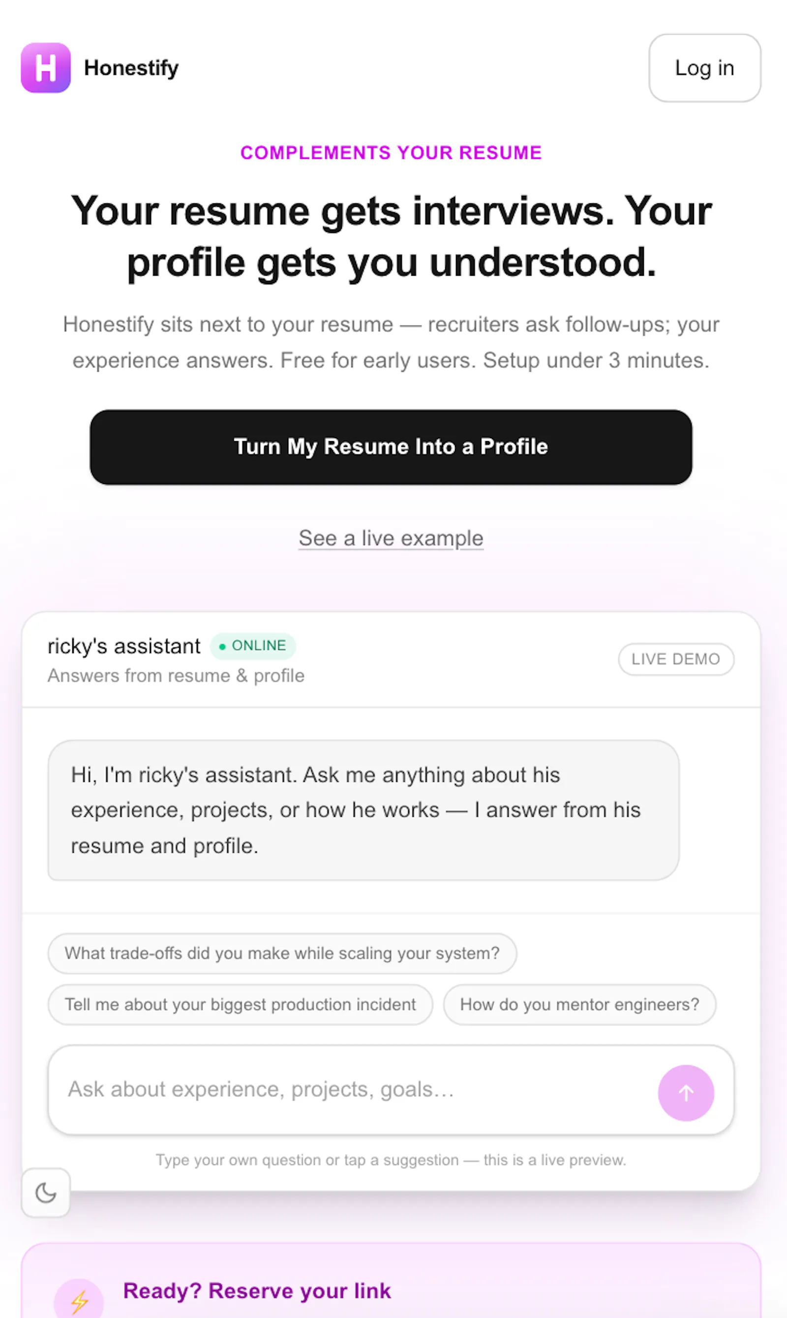 Honestify screenshot 2