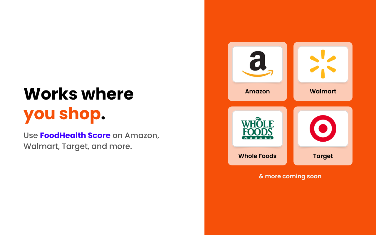 FoodHealth Score - Screenshot 4 showing product features and functionality
