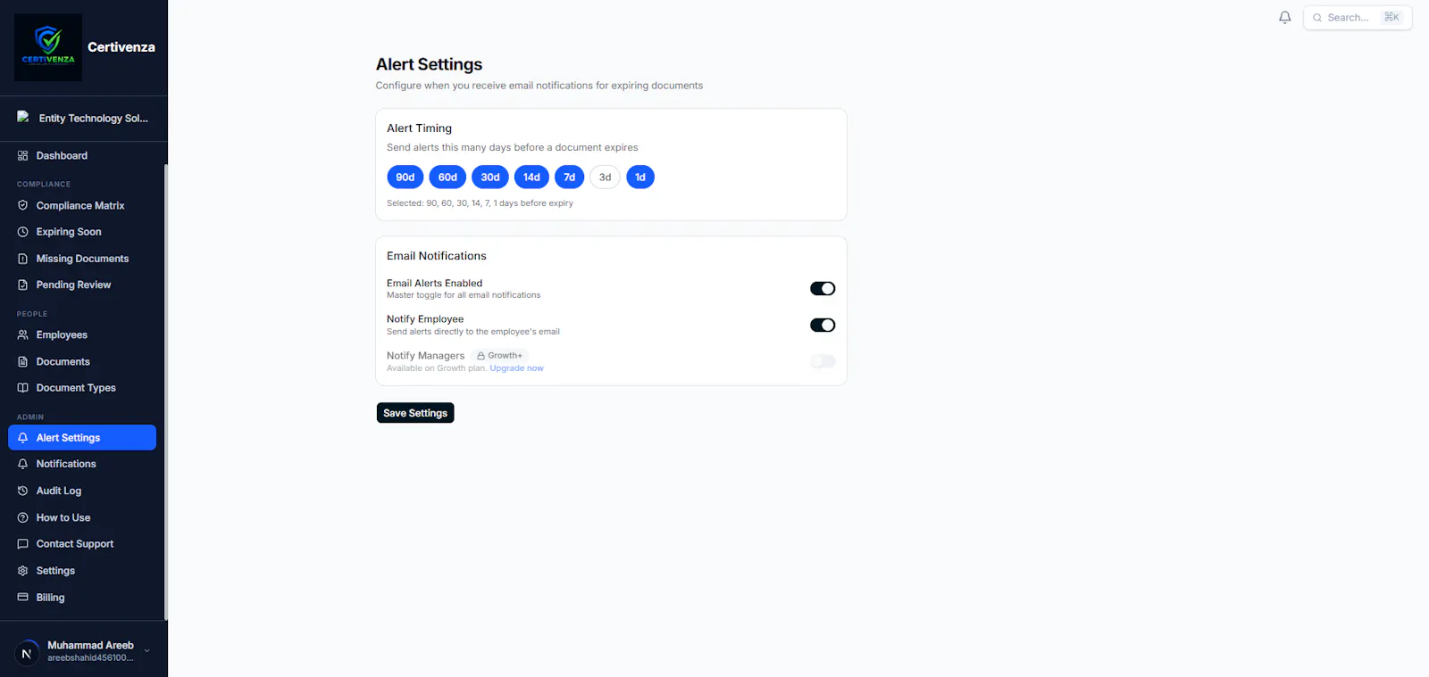 Certivenza screenshot 3
