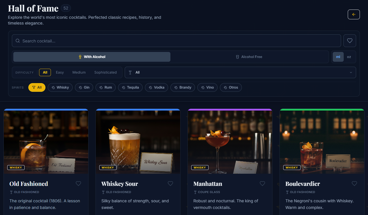 GuIA del Cóctel - Screenshot 4 showing product features and functionality