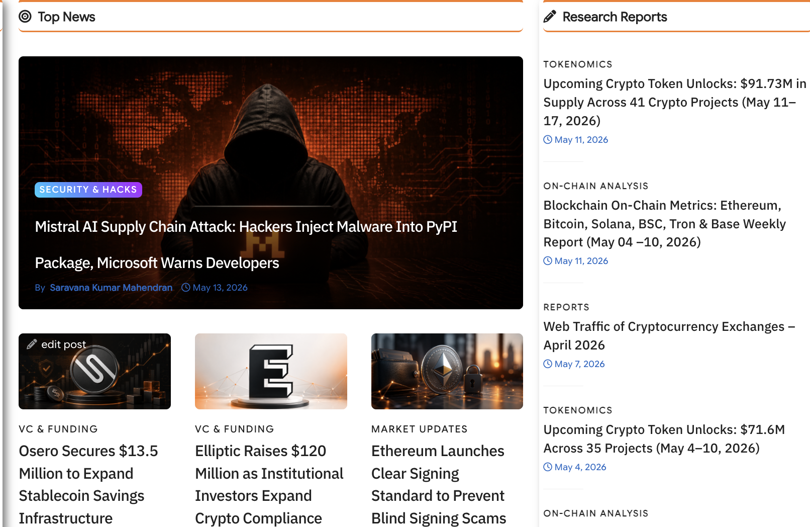 Cryip - A Crypto Research & News Website gallery image