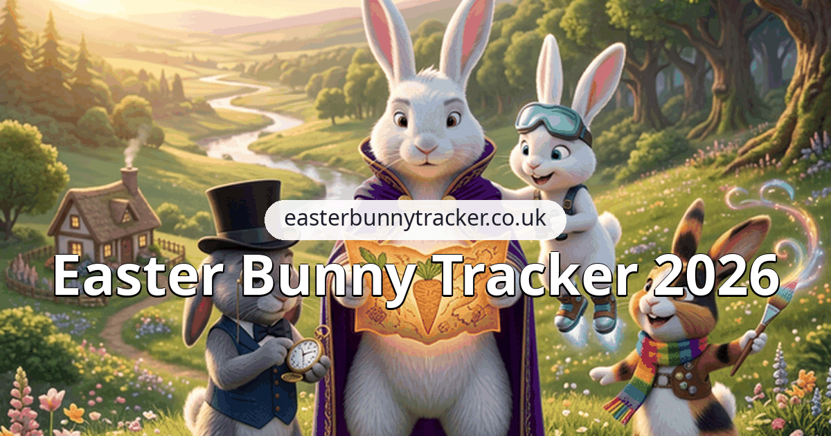 Easter Bunny Tracker - Main product screenshot demonstrating key features and user interface
