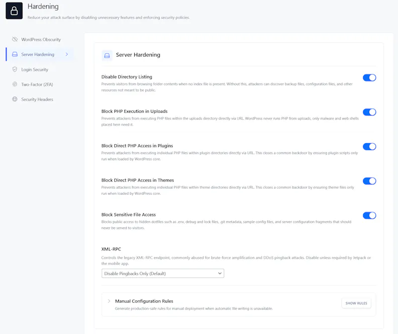 SiteFort – Modern WordPress Security screenshot 3