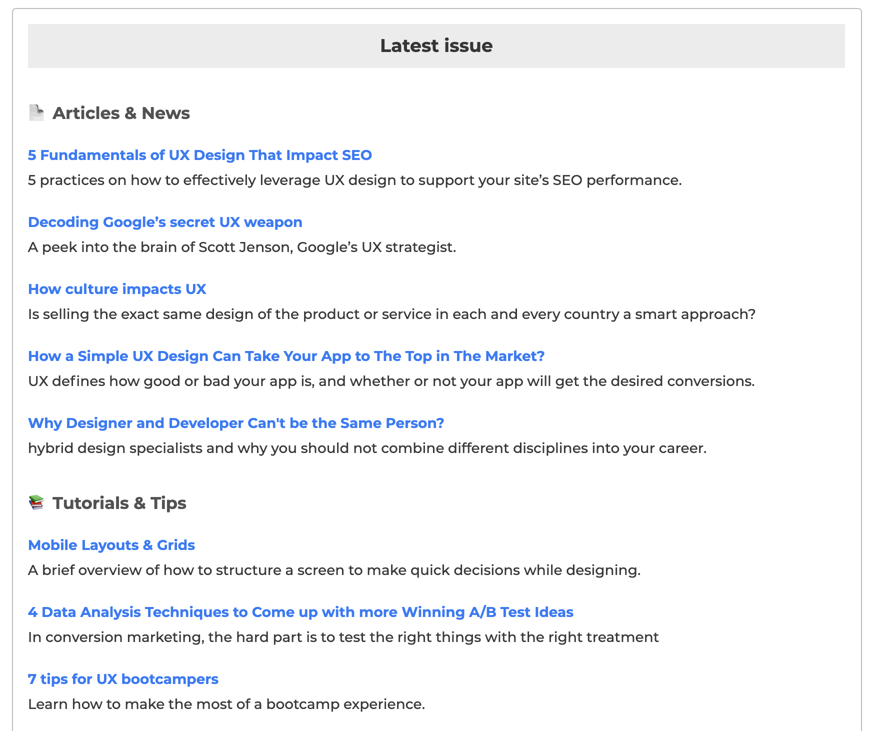 UI/UX Weekly gallery image