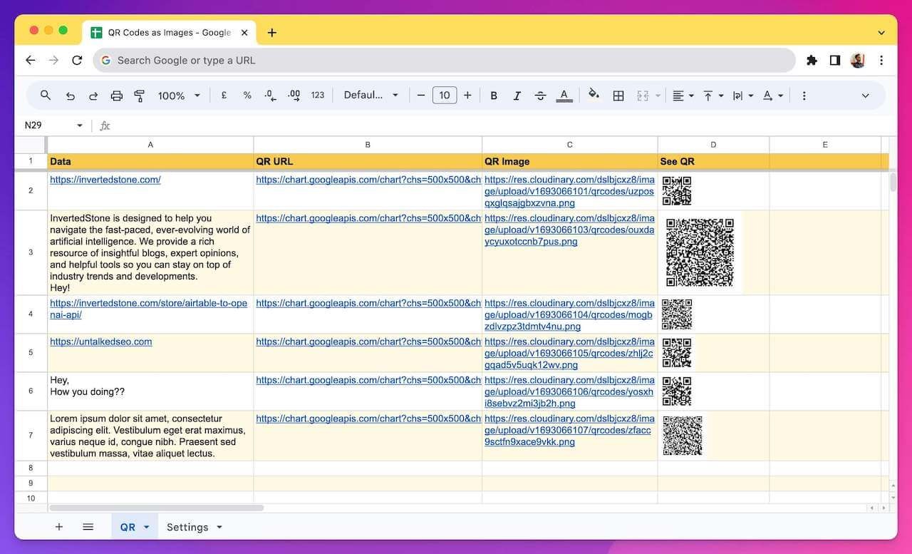 Generate QR Codes in Google Sheets media 2
