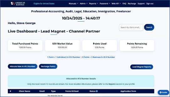 American Ratings Lead Magnet Portal screenshot 3