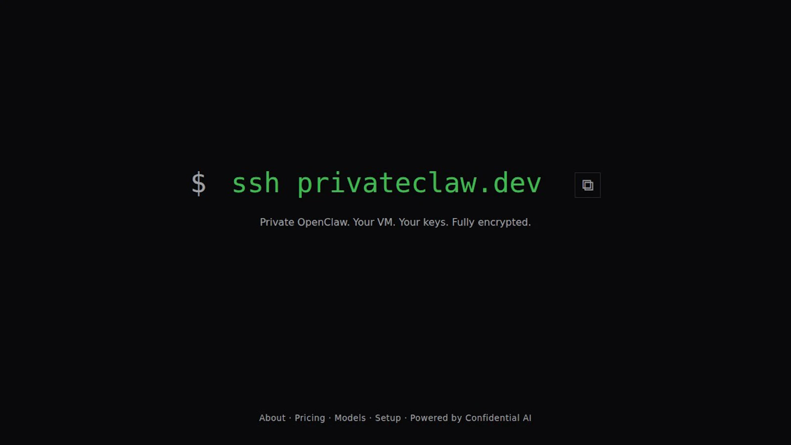 PrivateClaw screenshot 2