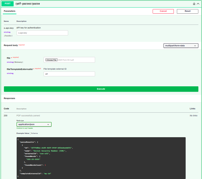 PDF Extractor API gallery image