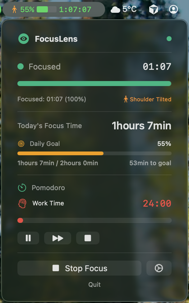 FocusLens - Screenshot 2 showing product features and functionality