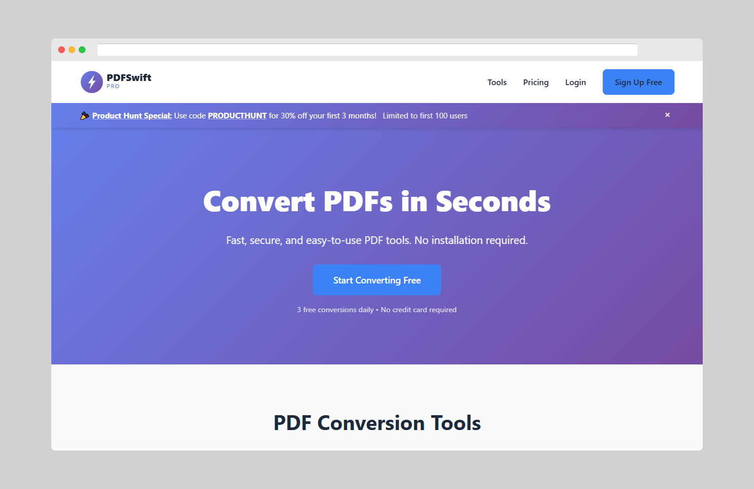 Média Pdfswift pro - Outils de convertisseur PDF rapide et sécurisé 2