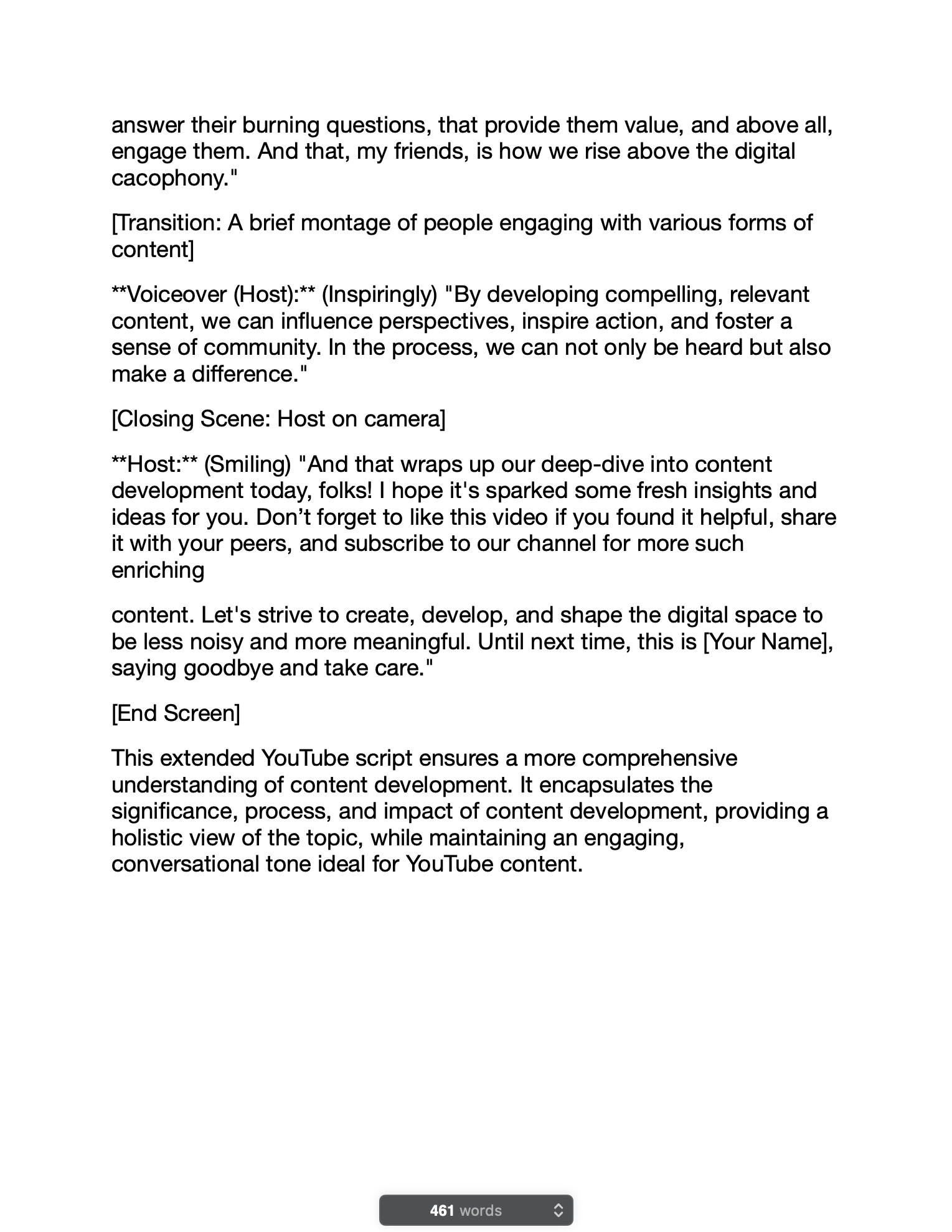 Content Development and Copywriting media 2