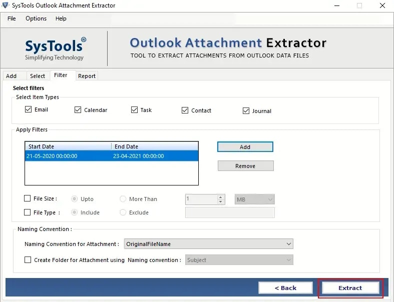 Outlook Attachment Extractor Tool - Download en extraheer Outlook -bijlagen moeiteloos media 2