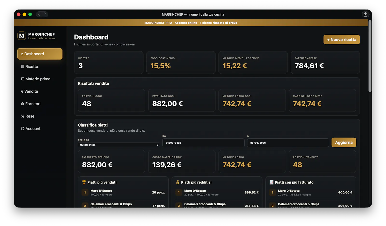 MARGINCHEF — I numeri della tua cucina screenshot 5