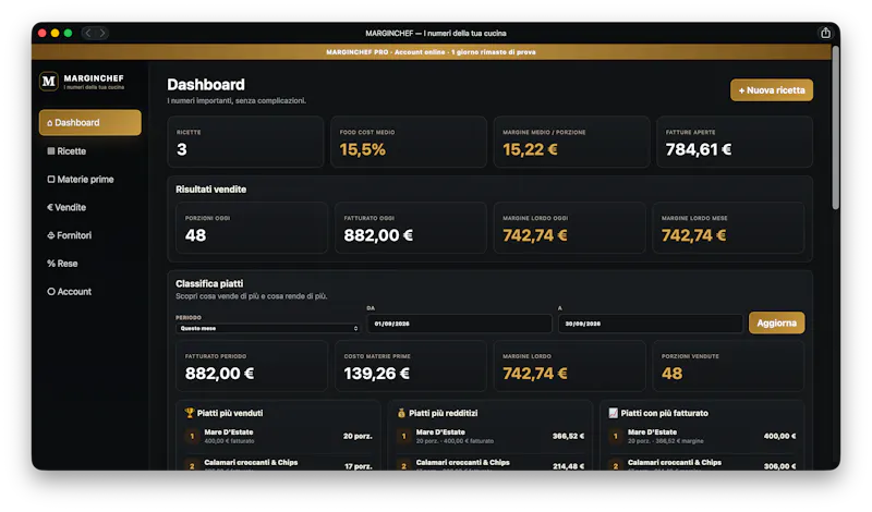 MARGINCHEF — I numeri della tua cucina screenshot 5