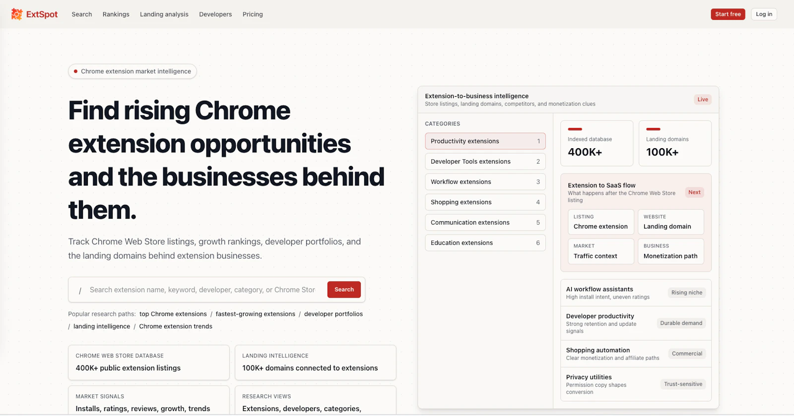 ExtSpot screenshot 1