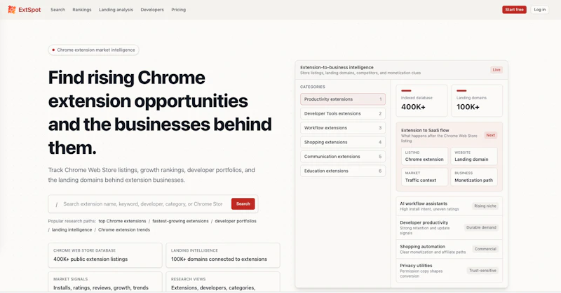 ExtSpot screenshot 1