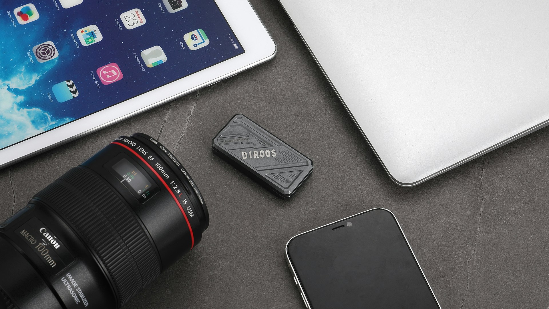 Diroos: SSD Solid State Drive -behuizing - Ondersteuning computer, mobiele telefoon, tablet, media 3