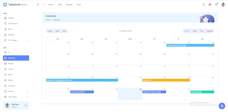 Tailwindadmin gallery image